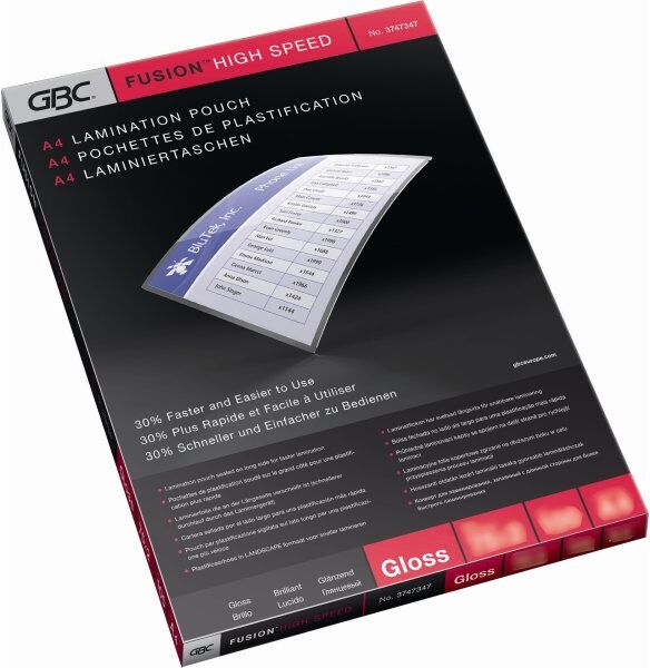 GBC A4 High-Speed Lamineringslomme, 80 Mic