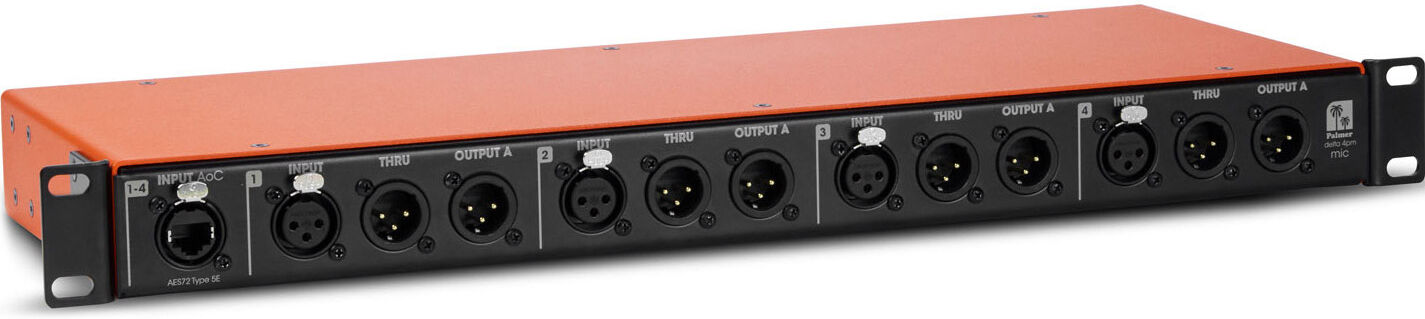 Palmer Delta 4pm - 4-Kanal Passiver Mikrofon-Splitter Mit Audio-Over-Cat