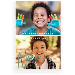 Schulanfang Einladung im Design "Kindergarten - Schule" - Musterkarte