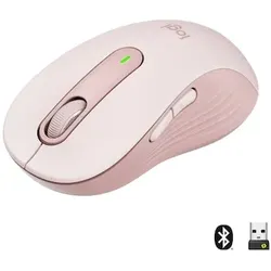 Logitech Signature M650 Gr.L Kabellose Maus Rosa