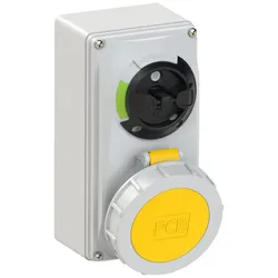 PCE 61232-4 CEE-Steckdose abschaltbar kompakt 32A 3p 4h IP66/IP67 612324