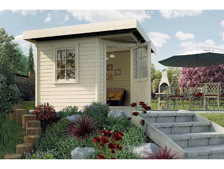 Weka Designhaus 213 Gartenhaus Nr. 1 7.7 m² 238 × 237 cm
