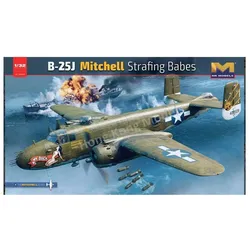 Hong Kong Model B-25J Mitchell Strafing babes