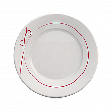 ORNAMIN Teller flach - Esprit - rot - Ř19,5cm 305826