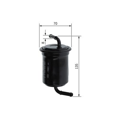 BOSCH Kraftstofffilter 0450905983 Leitungsfilter 135mm für MAZDA