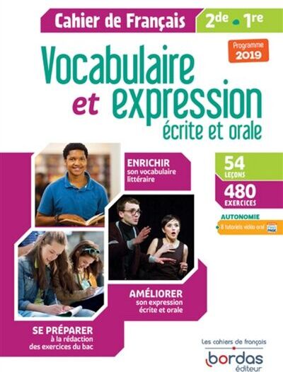 Vocabulaire et expression écrite et orale 2de, 1re : cahier de français : programme 2019 - Preis vom 09.10.2026 07:28:09 h