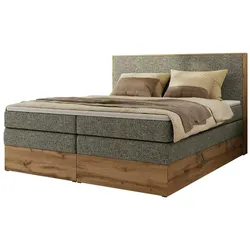 Boxspringbett mit Bettkasten  ¦ grau ¦ Maße (cm): B: 184 H: 120