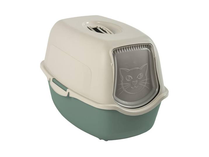 Katzentoilette ROTHO Bailey ECO , grün, B:40cm H:39cm L:56cm, Tiertoiletten, Katzentoilette