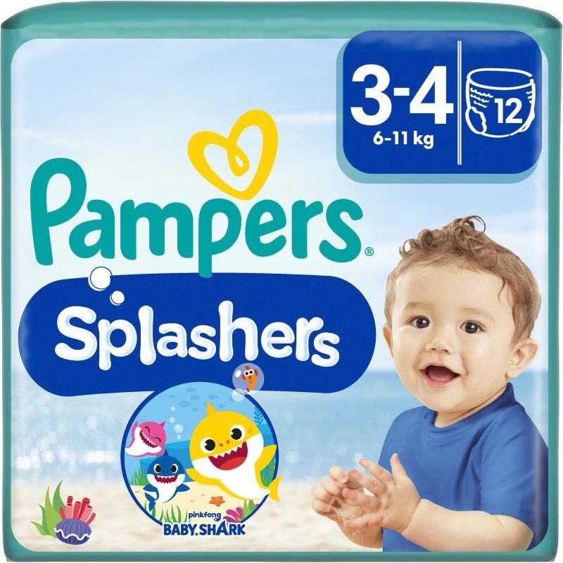 Pampers Splashers 3-4 maillot de bain de protection jetable 6-11 kg 12 pcs