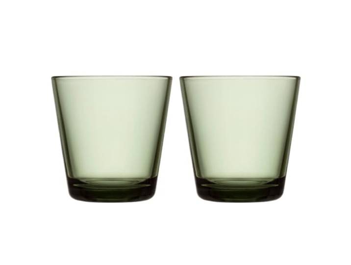 Iittala Cartio Lot de 2 verres Vert pin
