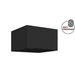 Küchen Aufsatzschrank 60 Küche ARIA Schwarz matt Küchenzeile Anti Fingerprint