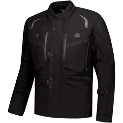 Rusty Stitches Kane, Textiljacke wasserdicht - Schwarz - 3XL