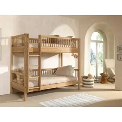 Etagenbett Forrest Naturfarben ca.90x200cm Echtholz Eiche