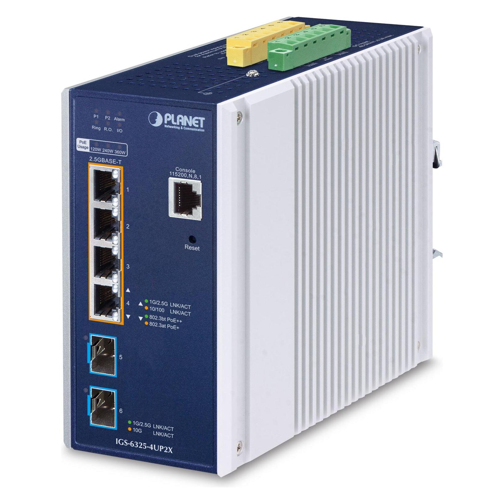 Planet IP30 DIN-rail Industrial L3 (4 Ports) (IGS-6325-4UP2X)