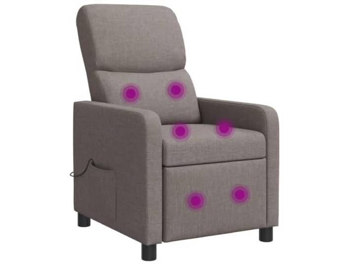 YUTAASU Massage Relaxsessel Taupe Reclining 115-160 Degree, Wireless Remote, Breathable Polyester, Easy Clean