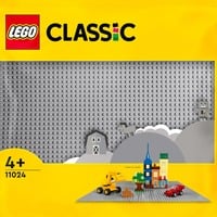 11024 Classic Graue Bauplatte, Konstruktionsspielzeug grau, Quadratische Grundplatte mit 48x48 Noppen