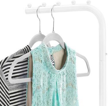 Whitmor Magnetic Laundry Valet Hanging Rod - White