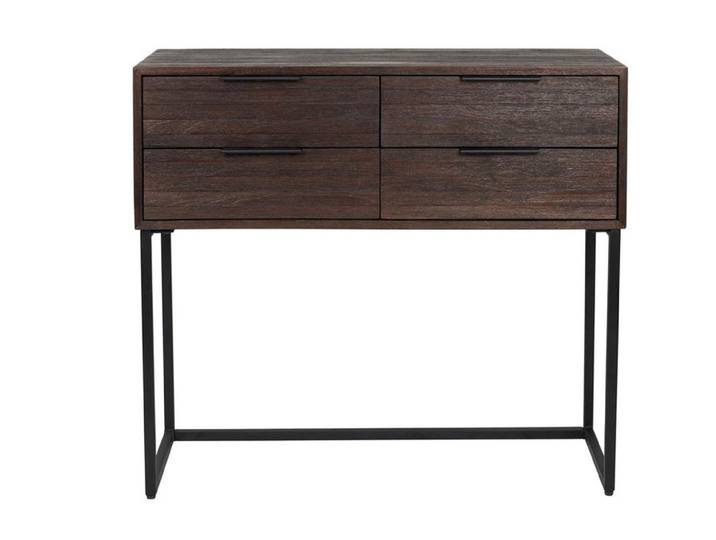 Schrank Webster S – aus Teak in Braun - Braun - Luxusbetten24
