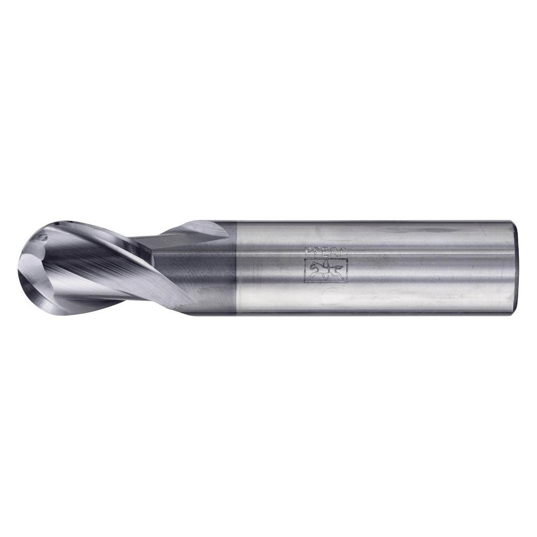 Pferd TOOLS 23000107 Vollradiusfräser Hartmetall Länge 82 mm Arbeits-Länge 22 (23000107)