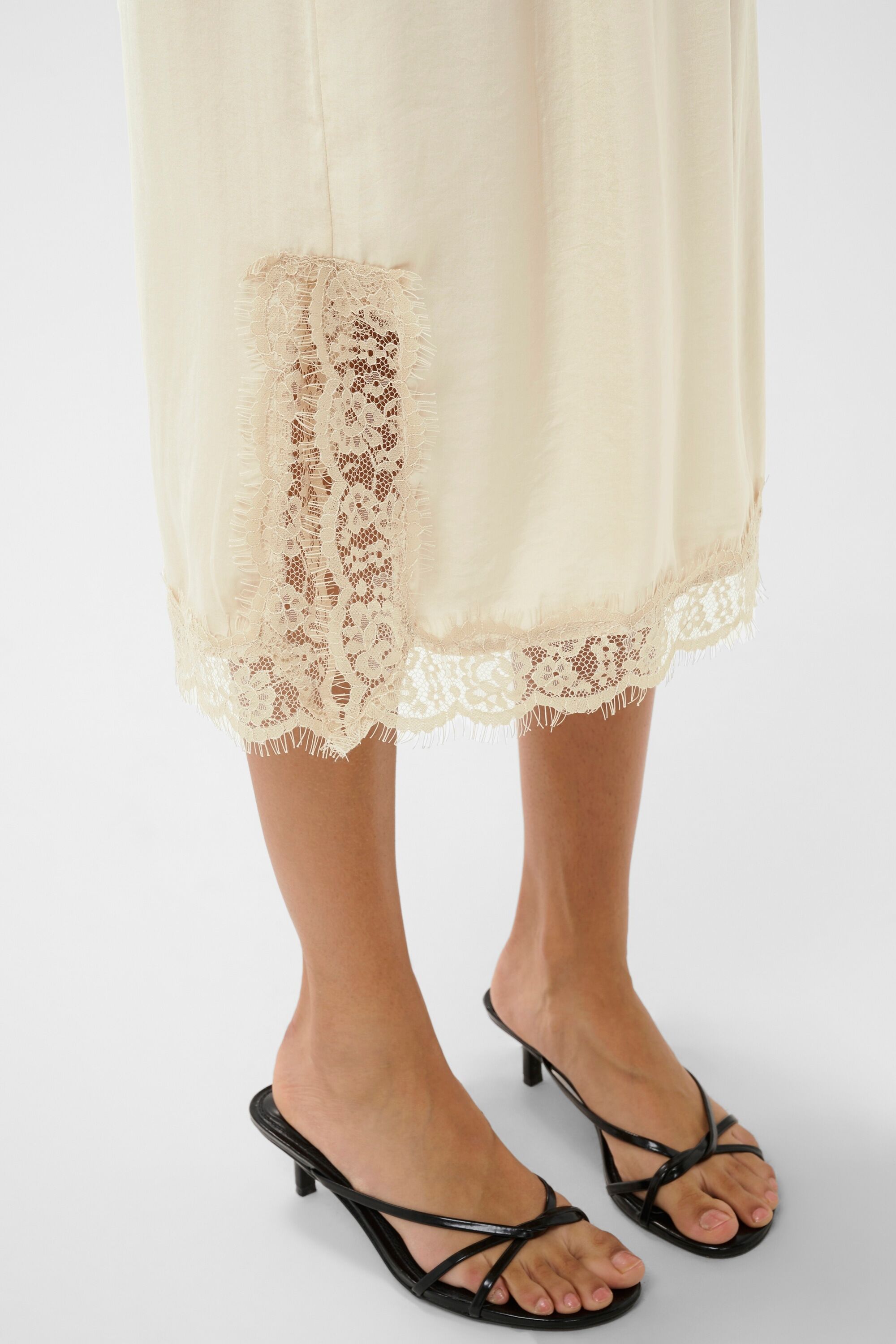 Midirock SAINT TROPEZ "Damen Rock PigaoSZ", Damen, Gr. S, beige (creme), Obermaterial: 100% Polyester PES., Röcke Midirock