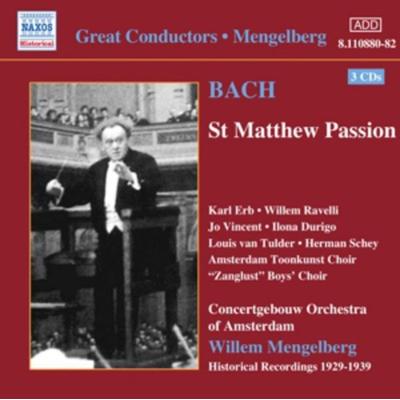 Matthäus-Passion - Mengelberg,Erb,Concertgebouw, CD