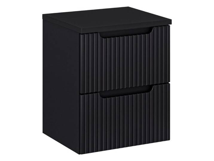 Meuble sous vasque + plateau 50 cm - A tiroirs - Astral Black