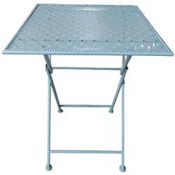HTI-Living, Gartentisch + Balkontisch, Tischgruppe Solea Blau (55 x 55 x 70 cm)