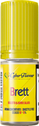 Cyber Flavour Brett Aroma Concentrato 10ml Biscotto Burro Salato