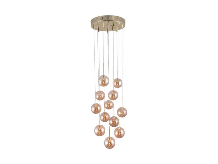 Design Hängelampe „Skyfall“ Ø 30/ H max. 213 cm Bernstein Globen Lighting