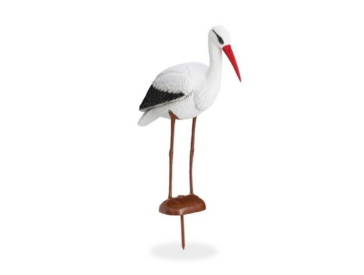 Relaxdays Gartenfigur Storch