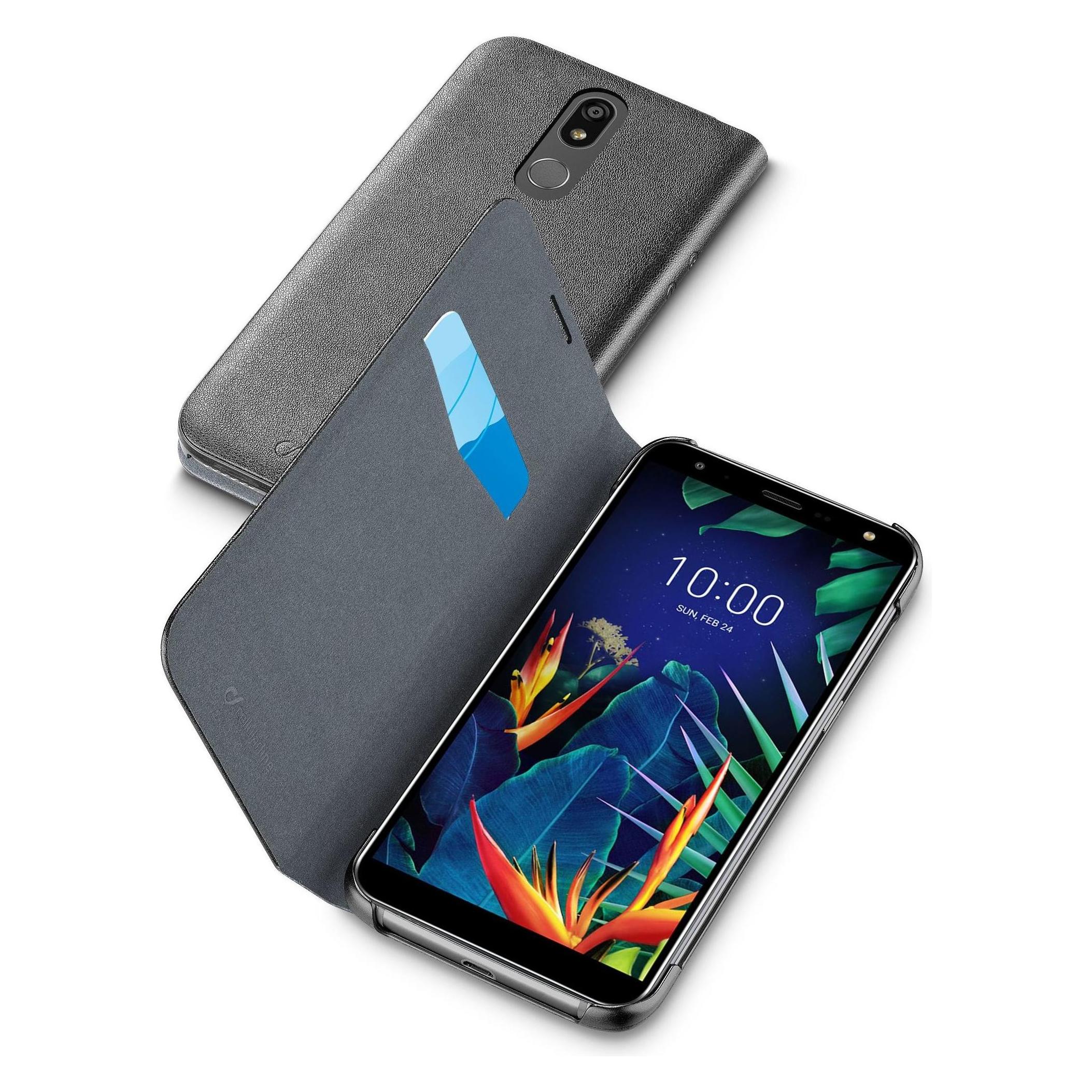 Cellularline Book Flip Case, LG K40, Black (LG K40) (BOOKLGK40K)