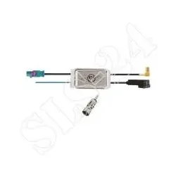 206.051-0 DAB+ AM/FM Aktiver Antennensignal-Verteiler ISO-SMB 90°-Fakra Phant...