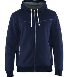 Kapuzen-Sweatjacke "4933" gefüttert - S - marine