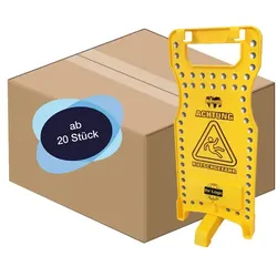 Warnschild Achtung Rutschgefahr mit Ihrem eigenen Firmenlogo 20 Stück Warnschilder mit Ihrer Eigenmarke