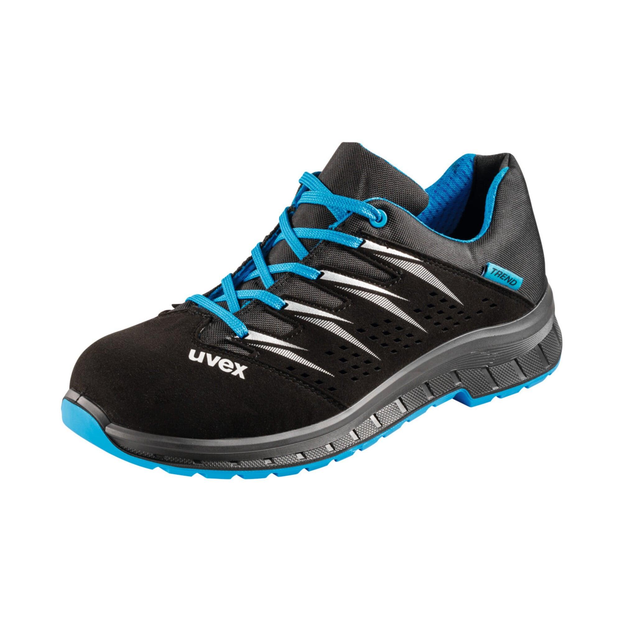 uvex Halbschuh schwarz/blau uvex 2 trend, S1, EU-Schuhgröße: 49 (6937849)