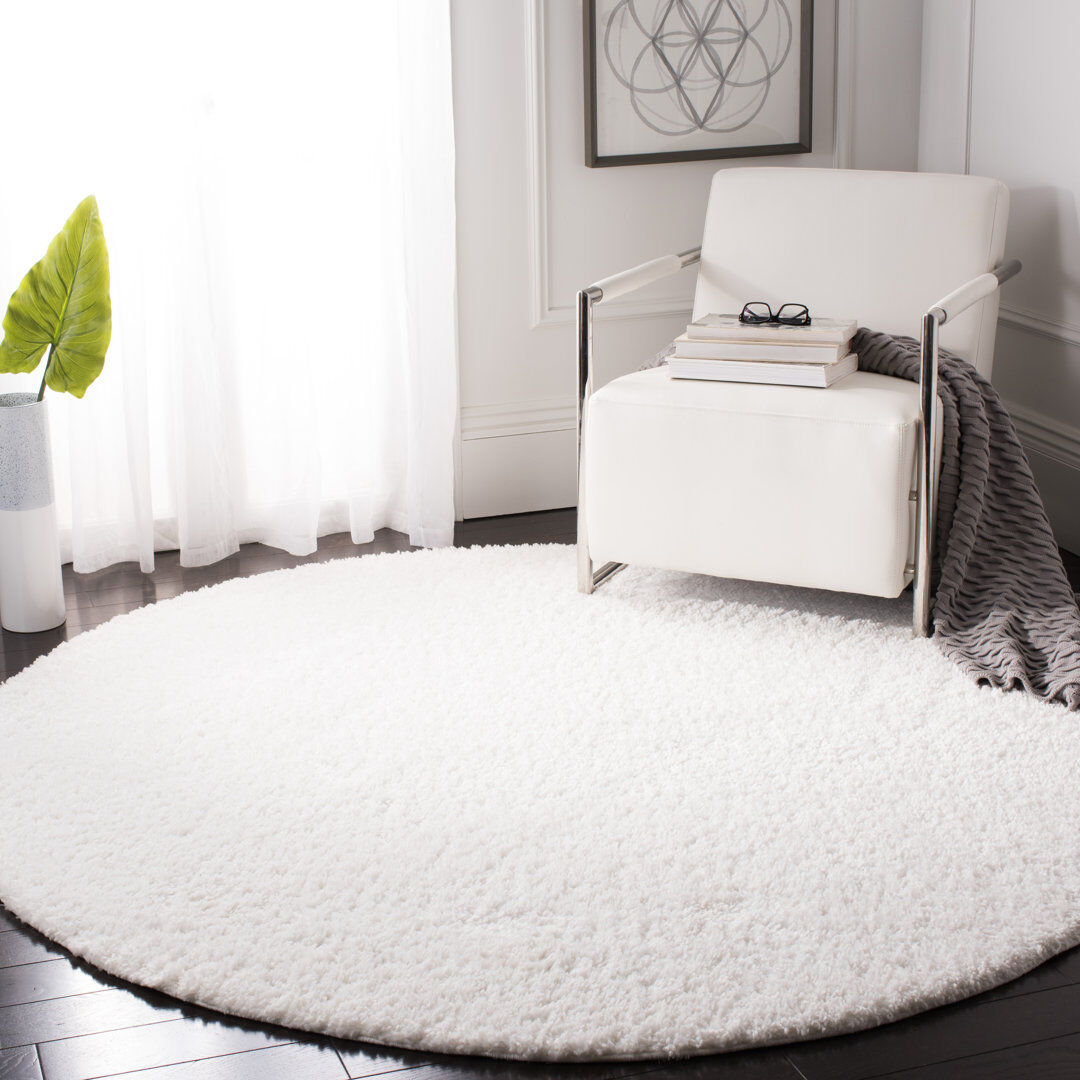 Mack + Milo Peake Shag White Round 201 cm