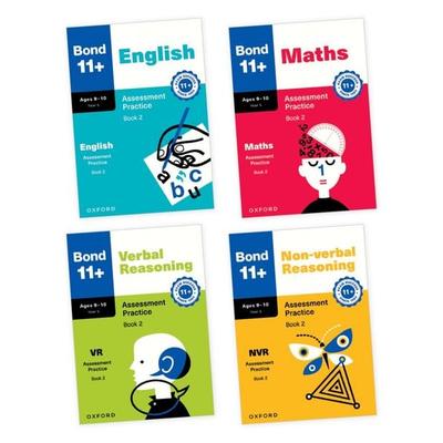 Bond 11+ Assessment Practice Papers Bundle for Age 9-10 (Book 2) | For GL Assessment 2026 & other 11 plus exams | English, Maths, Verbal Reasoning &