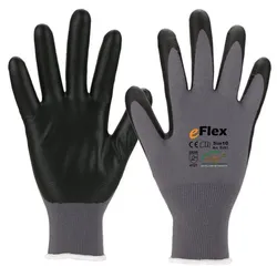 12 Paar ASATEX Feinstrickhandschuh E091 mit Mikroschaumbeschichtung grau, Gr.8