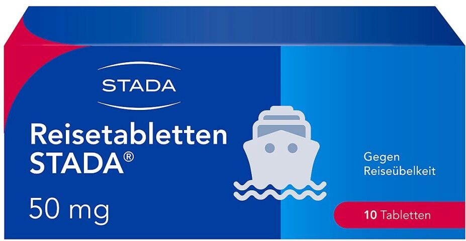 Reisetabletten-STADA Reisetabletten STADA 50mg Dimenhydrinat bei Reiseübelkeit