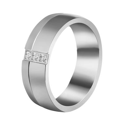 Partnerring AKZENT "Endless Happiness, silberfarbig, langlebig" Gr. 64, silber (silberfarbig48), Fingerringe, Damen, 64, Titan