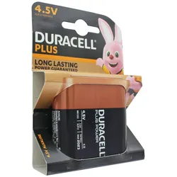DURACELL Plus 4,5 Volt MN1203 3LR12 Flachbatterie 1er Pack, 62x22x67mm