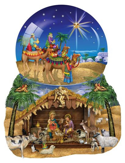 SunsOut Puzzel Ster van Bethlehem - 1000 stukjes - Kerstmotief
