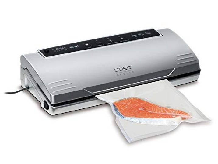 CASO VC100 Vakuumierer - Vakuumiergerät, Testsieger Haus & Garten Test, Lebensmittel bleiben bis zu 8x länger frisch - Testsieger Haus & Garten Test, doppelte 30cm lange Schweißnaht
