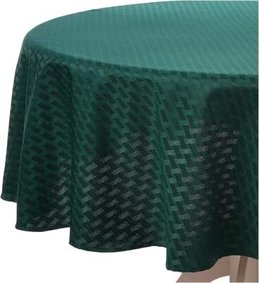 Violet Linen Christmas Novelties Ribbed Striped Pattern Tablecloths