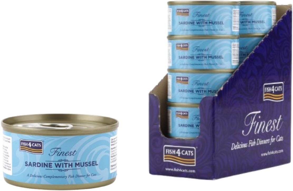 Fish4Cats Umido per Gatti Sardina con Cozze 70 gr