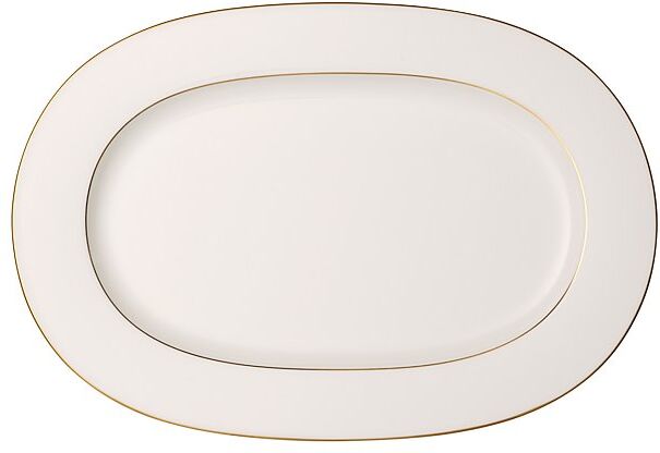 Villeroy & Boch SIGNATURE Platte oval Anmut Gold 41cm weiss EG
