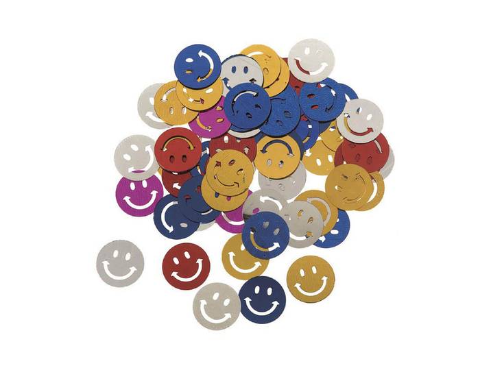 Glorex Pailletten Smiley Bunt 15 g