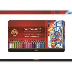 KOH Künstlerfarbstifte Polycolor 72er Metalletui