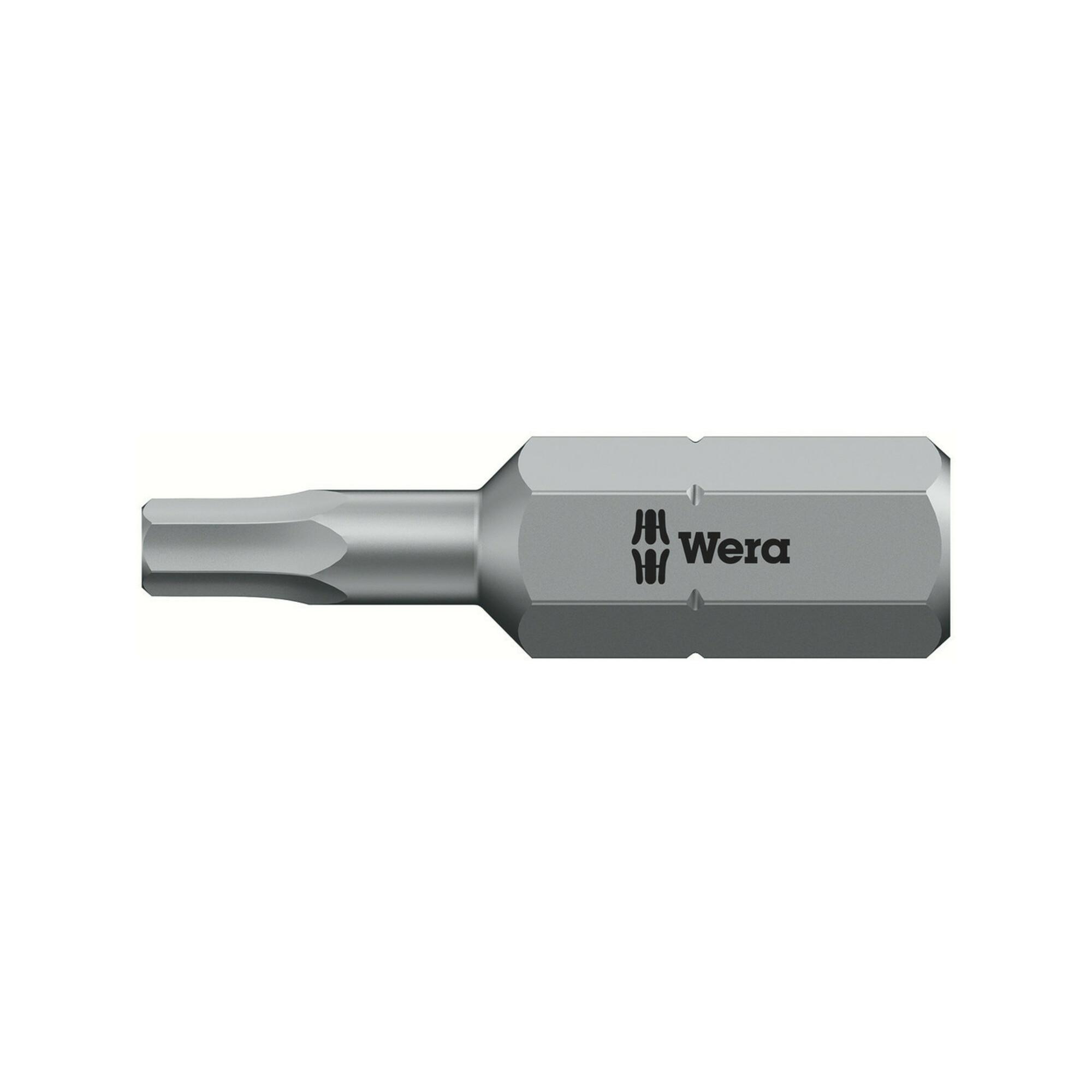 Wera Bit zähhart 1/4" DIN 3126 C6,3 Innensechskant 3x25mm (05056315001)