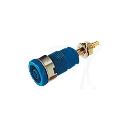 SEB 2600 BL - Einbaubuchse, 4 mm, blau, gesichert